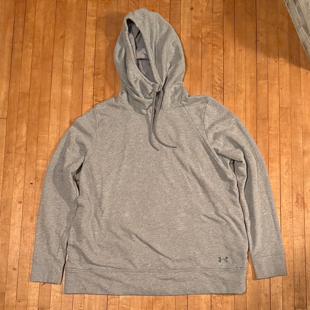 Under Armour women’s Heather Gray Hoodie with cut out in back